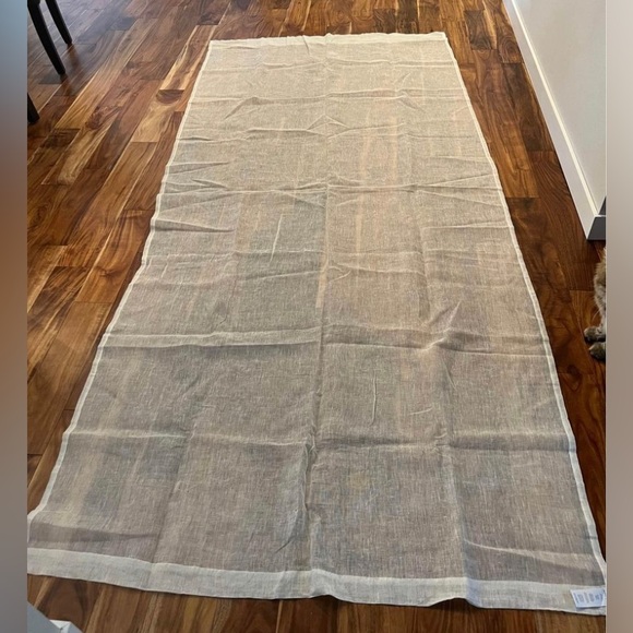 West Elm - Beige Linen Curtain Panels - 48” x 108” (2 panels) - Picture 3 of 11